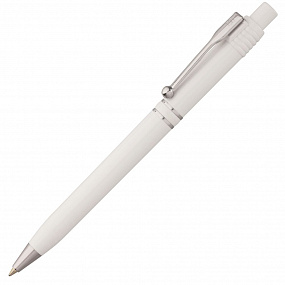 Gifts: ручка шариковая raja chrome, белая 