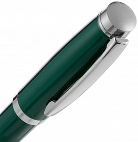 Gifts: ручка шариковая letra chrome, глянцевая, темно-зеленая 