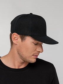 Gifts: бейсболка snapback с прямым козырьком, черная 