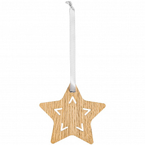 Gifts: деревянная подвеска christmate, звезда 