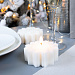 Gifts: свеча snowflame 2, белая, 8 см 