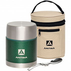 Gifts: термос для еды в чехле «арктика 600», зеленый 