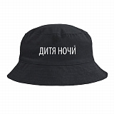 Gifts: панама «дитя ночи» со светящимся принтом, черная 