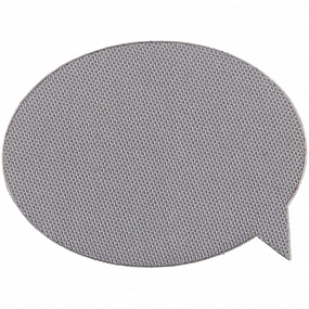 Gifts: наклейка тканевая lunga bubble, m, серая 