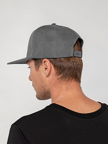 Gifts: бейсболка snapback с прямым козырьком, серая 