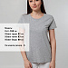 Gifts: футболка женская t-bolka stretch lady, серый меланж 