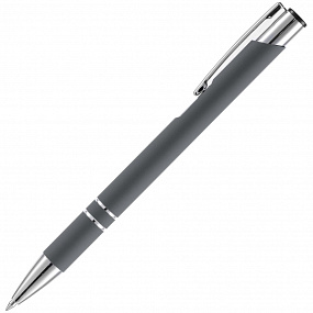 Gifts: ручка шариковая keskus soft touch, серая 