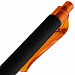 Gifts: ручка шариковая prodir qs01 prt-p soft touch, черная с оранжевым 