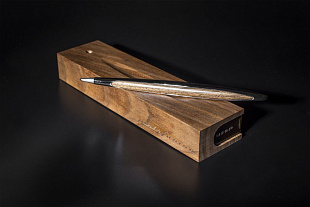 Gifts: шариковая ручка cambiano shiny chrome walnut 