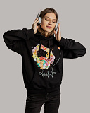 Gifts: толстовка feel the beat, черная 