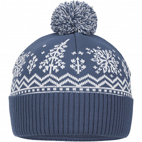 Gifts: шапка elnik, серая с молочно-белым 