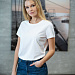 Gifts: футболка женская ladies american u, белая 