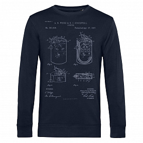 Gifts: свитшот old patents. lighter, темно-синий 