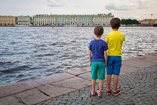 Gifts: футболка детская t-bolka kids, ярко-синяя 