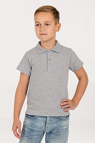 Gifts: рубашка поло детская virma kids, серый меланж 
