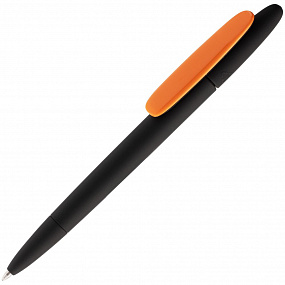 Gifts: ручка шариковая prodir ds5 trr-p soft touch, черная с оранжевым 