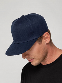 Gifts: бейсболка snapback с прямым козырьком, темно-синяя 