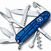 Gifts: офицерский нож huntsman 91, прозрачный синий 