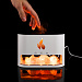 Gifts: увлажнитель-ароматизатор fusion blaze с имитацией пламени, белый 