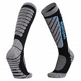Gifts: термоноски мужские высокие monterno sport, черные с серым 