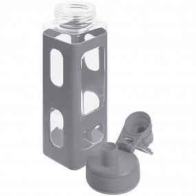 Gifts: бутылка для воды square fair, серая 