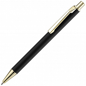 Gifts: ручка шариковая lobby soft touch gold, черная 