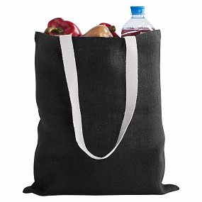 Gifts: холщовая сумка на плечо juhu, черная 