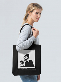 Gifts: холщовая сумка «леон», черная 