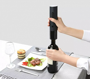 Gifts: электрический штопор huohou electric wine bottle opener, черный 