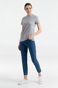 Gifts: футболка женская t-bolka stretch light lady, серый меланж 