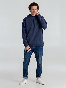 Gifts: толстовка с капюшоном унисекс hoodie, синий меланж 