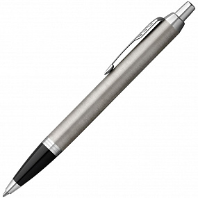 Gifts: ручка шариковая parker im essential stainless steel ct, серебристая с черным 