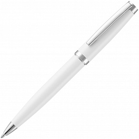Gifts: ручка шариковая letra chrome, глянцевая, белая 