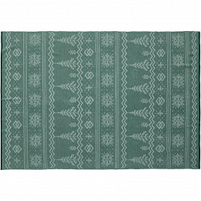 Gifts: плед elnik, зеленый с молочно-белым 