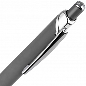 Gifts: ручка шариковая chromos soft touch, серая 