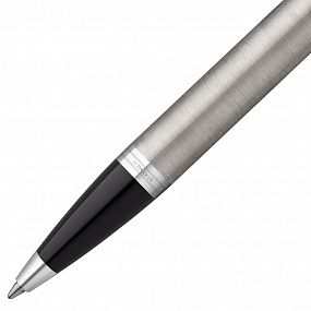 Gifts: ручка шариковая parker im essential stainless steel ct, серебристая с черным 