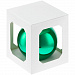 Gifts: оформительский шар finery, 10 см, глянцевый зеленый 