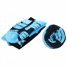 Gifts: термоноски высокие monterno sport, черные с голубым 