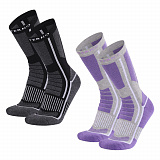 Gifts: набор из 2 пар мужских термоносков monterno sport, черный и фиолетовый 