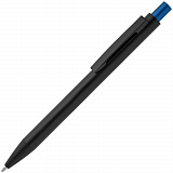 Gifts: ручка шариковая chromatic, черная со светло-синим 