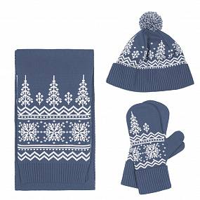 Gifts: шарф elnik, серый с молочно-белым 