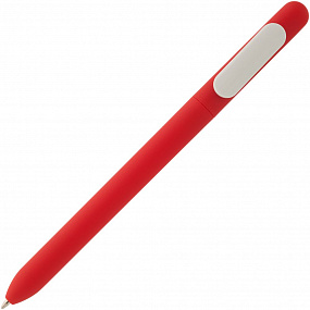 Gifts: ручка шариковая swiper soft touch, красная с белым 