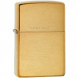Gifts: зажигалка zippo classic brushed, золотистая 