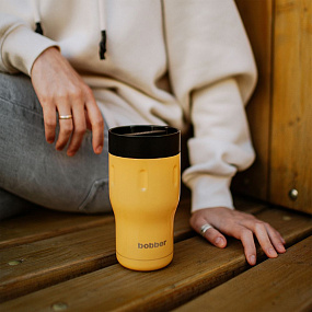 Gifts: термостакан tumbler 350, вакуумный, оранжевый 