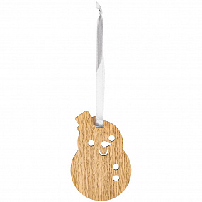 Gifts: деревянная подвеска christmate, снеговик 