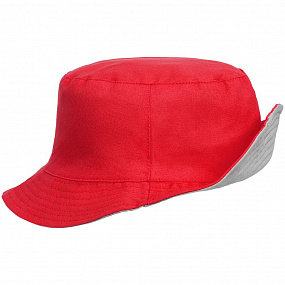 Gifts: панама summer двусторонняя, красная с серым 