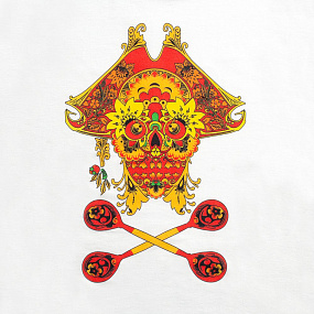 Gifts: футболка yo ho hohloma, белая 