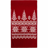 Gifts: шарф elnik, красный с молочно-белым 