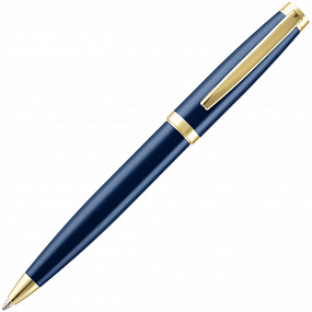 Gifts: ручка шариковая letra gold, глянцевая, темно-синяя 