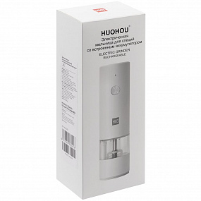 Gifts: электрическая мельница для специй huohou electric grinder rechargable, белая 
